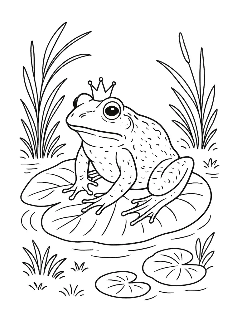 Atividade de Desenho: Sapo príncipe